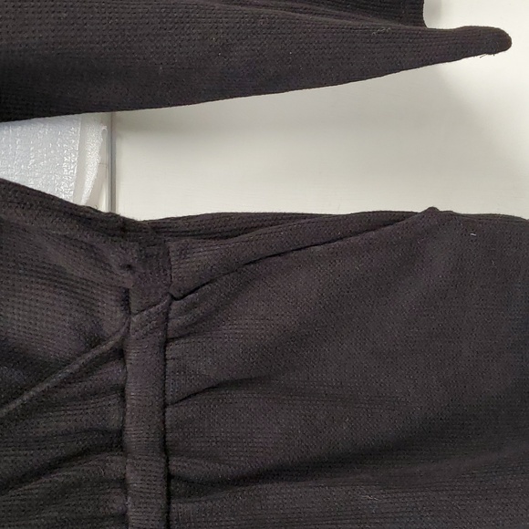 NWT Michael Kors Faux Wrap Romper Black Thermal M - Picture 8 of 14